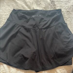 Women's Black Athletic Skort